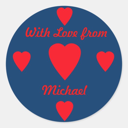 Sticker für Red Hearts (Vorderseite)