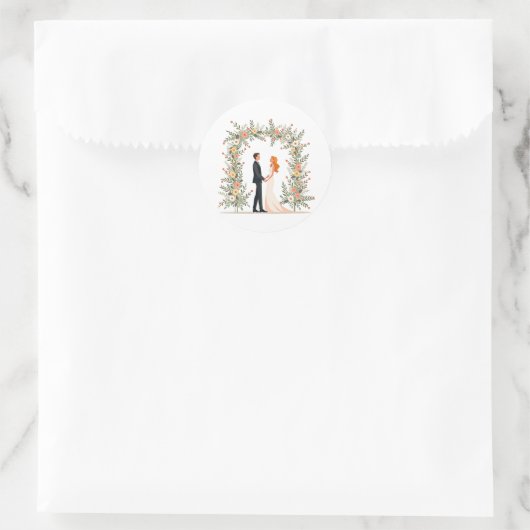 Sticker für romantische Hochzeitstage (Tasche)