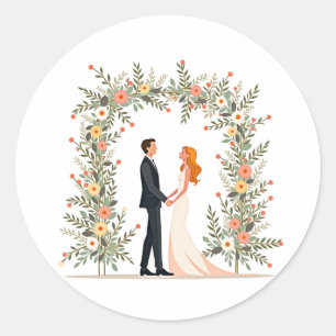 Sticker für romantische Hochzeitstage