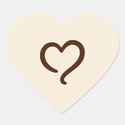 Sticker für sanftes Herz (Vorderseite)
