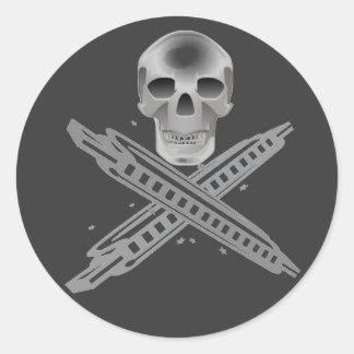 Sticker für Schädel und Harpbones