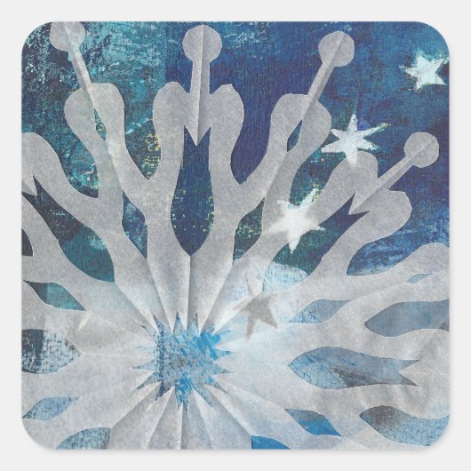 Sticker für Schnee und Sterne (Vorderseite)