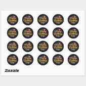 Sticker für Schwarz und Golden (Blatt)