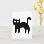 Sticker für Schwarze Katze1 Karte (Gelbe Blume)