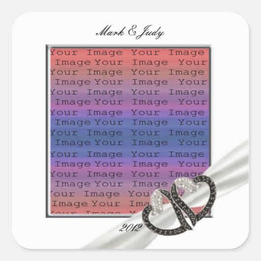 Sticker für schwarze und weiße Diamanten (Vorderseite)