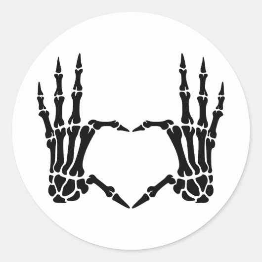 Sticker für Skeletthandschuhe (Vorderseite)