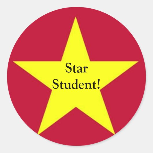 Sticker für Star Student (Vorderseite)