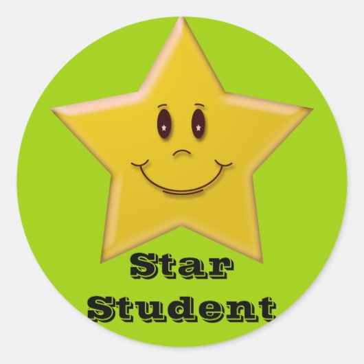 Sticker für Star Student (Vorderseite)