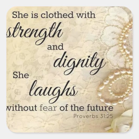 Sticker für starke Frauen (Vorderseite)