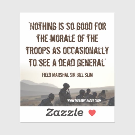 Sticker für Tote Generäle (Blatt)