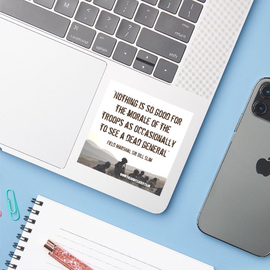 Sticker für Tote Generäle (Laptop mit iPhone)