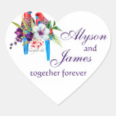 Sticker für tropische Vögel (Vorderseite)