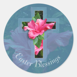 Sticker für tropischen Hibiskus aus dem Ostersegne