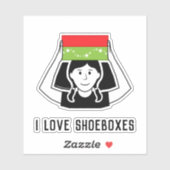 Sticker für Vinyl Car-Fenster der Shoebox-Familie  (Blatt)