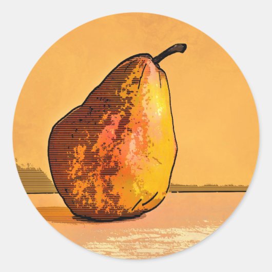 Sticker für Wasserfarbenpear (Vorderseite)