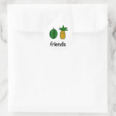 Sticker für Wassermelonen und Ananas (Tasche)