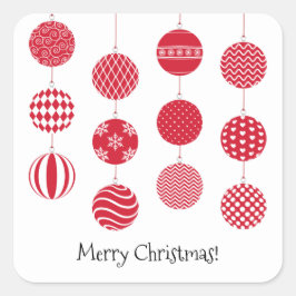 Sticker für Weihnachtsbälle