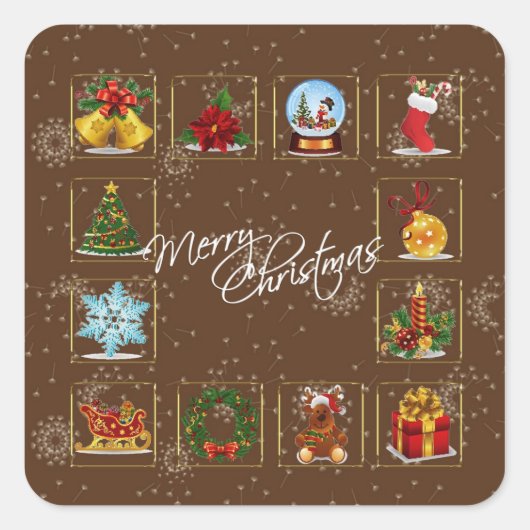 Sticker für Weihnachtselemente (Vorderseite)