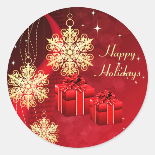 Sticker für Weihnachtsfeiertage (Vorderseite)