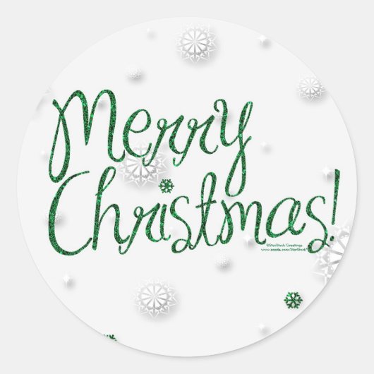 Sticker für Weihnachtsschneeflocken (Vorderseite)