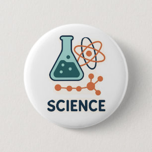 Sticker für wissenschaftliche Fachgebiete - Flasch Button