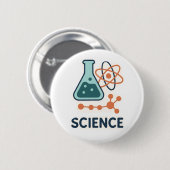Sticker für wissenschaftliche Fachgebiete - Flasch Button (Vorne & Hinten)