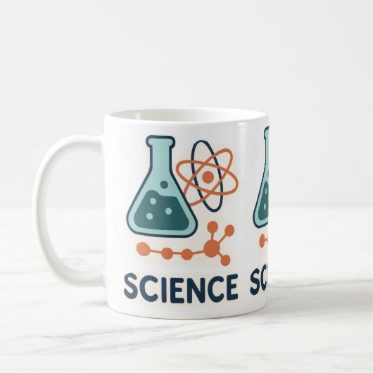 Sticker für wissenschaftliche Fachgebiete - Flasch Kaffeetasse (Links)