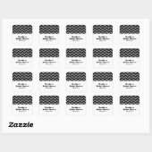 Sticker für Zickzack Glitzer-Brautpartys (Blatt)
