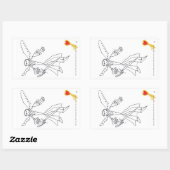 Sticker, Gage's Heaven Worrior #1 Rechteckiger Aufkleber (Blatt)