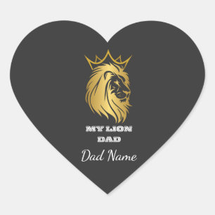 Sticker-Geschenk zum Vatertag für Papa  Herz-Aufkleber