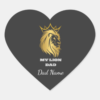 Sticker-Geschenk zum Vatertag für Papa Herz-Aufkleber