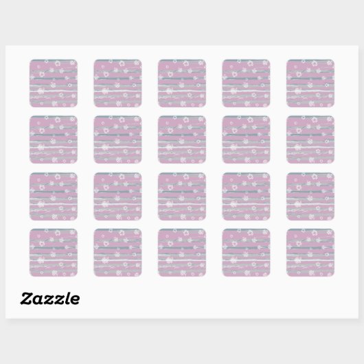 Sticker – Gingham Obstgarten (Blatt)