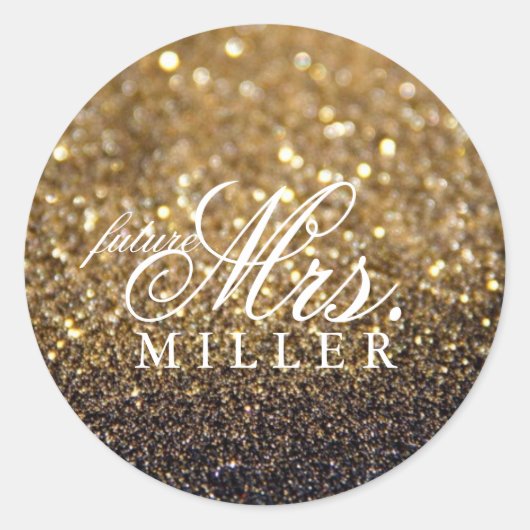 Sticker - Glitzer Fab Future Mrs. (Vorderseite)