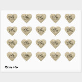 Sticker - Glitzer Heart Fab Zukünftige Frau. (Blatt)