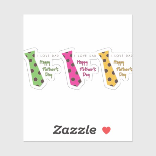 Sticker glücklicher Vater Tag (Blatt)