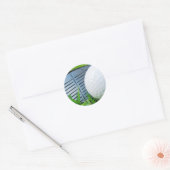Sticker/Golfspielen Runder Aufkleber (Umschlag)