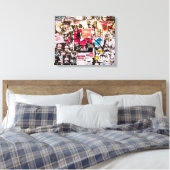 Sticker Graffiti Leinwanddruck (Insitu (Schlafzimmer))
