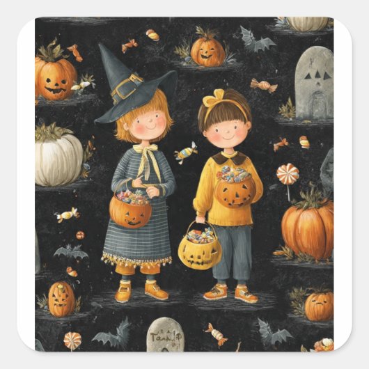 Sticker Halloween-Party (Vorderseite)