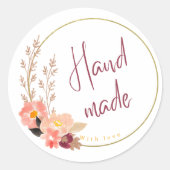 Sticker Hand Made (Vorderseite)