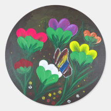 Sticker - Handgefertigtes Kunstwerk - Schmetterlin