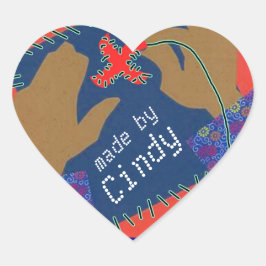 Sticker Hands Needlepoint Quilting Persönlicher Na