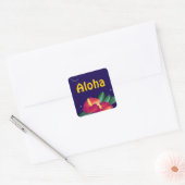 Sticker Hawaiian Night Stars Hibiskus Aloha (Umschlag)