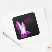 Sticker Heart Hot Pink High Heel Schuhe (Umschlag)