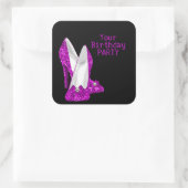 Sticker Heart Hot Pink High Heel Schuhe (Tasche)