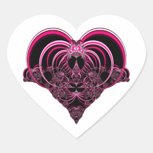 Sticker-Heart Shaped Template Herz-Aufkleber