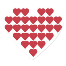 Sticker Heftform Valentinstag