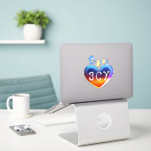 Sticker Helden Bewaffnete Streitkräfte der Ukraine (Laptop auf Schreibtisch)