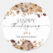 Sticker Herbstblätter Thanksgiving-Dinner (Vorderseite)