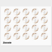 Sticker Herbstblätter Thanksgiving-Dinner (Blatt)