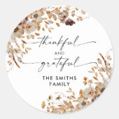 Sticker Herbstblätter Thanksgiving-Dinner (Vorderseite)